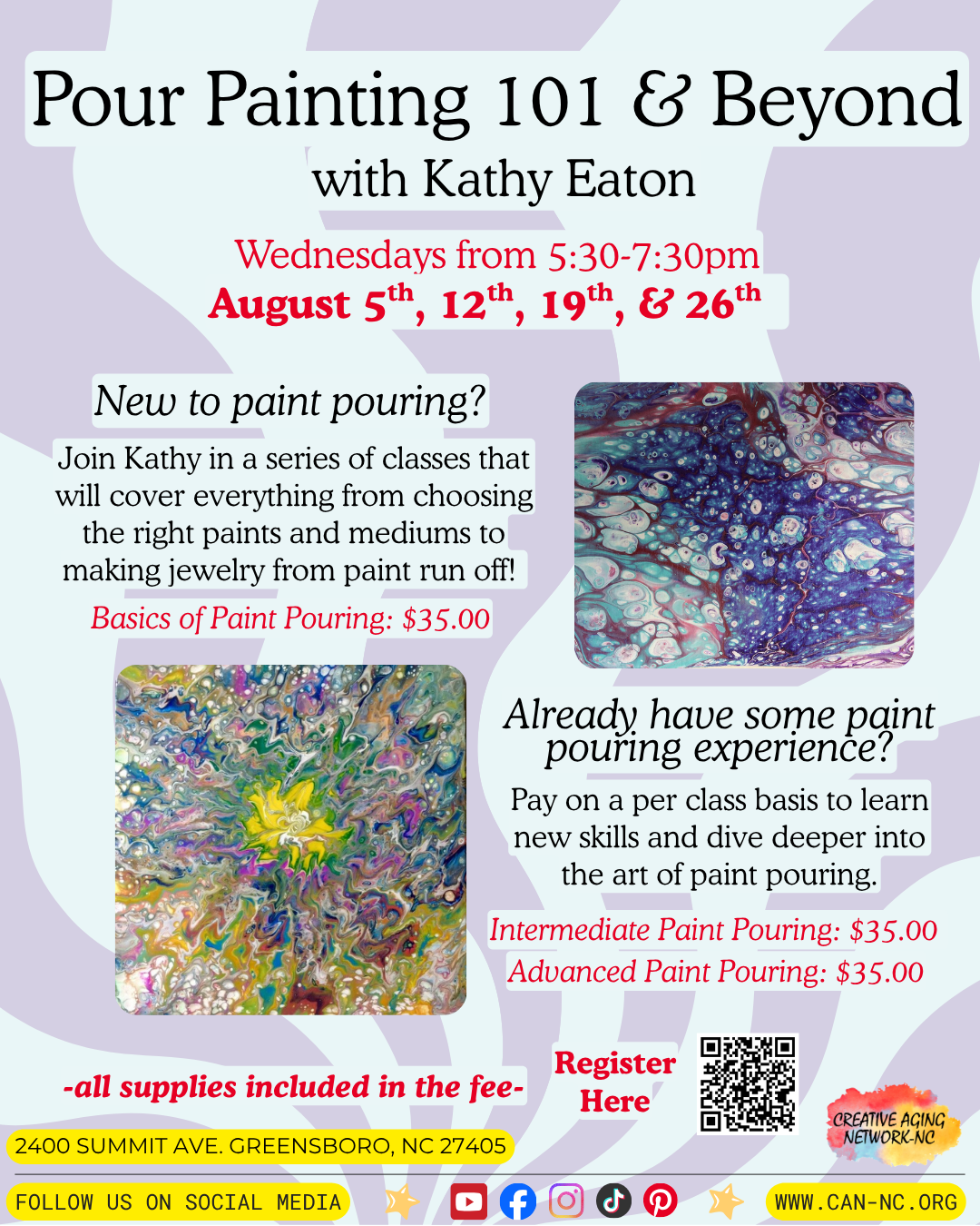 August Pour Painting